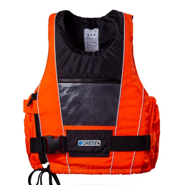 08-2-Orange-Fishing-Life-Vest XDPM-50N Boating Life Vest